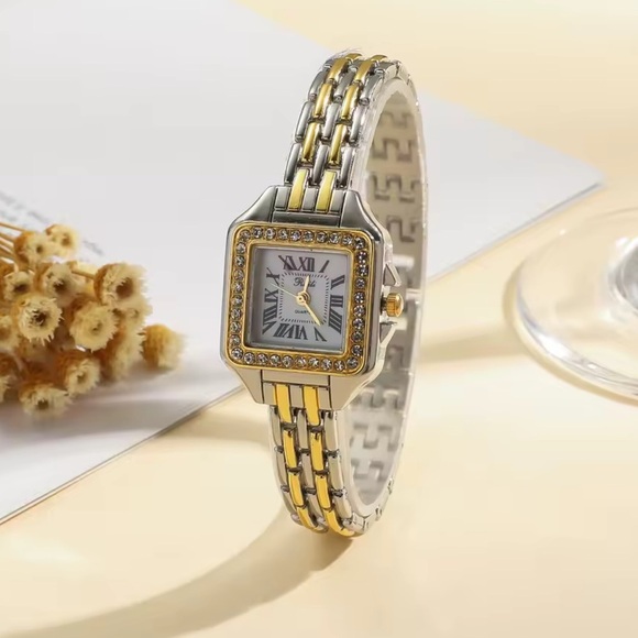 Panthere Classic Square Two Tone Watch - Picture 1 of 6